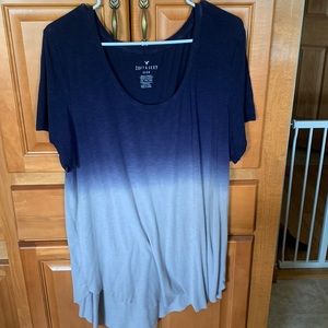 Soft and sexy slub ombre tunic